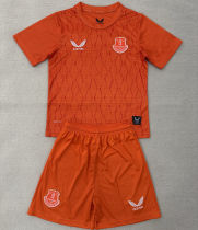 2025/26 Everton Orange GK Kids Soccer Jersey