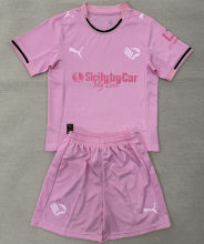 2025/26 Palermo Home Pink Kids Soccer Jersey 巴勒莫