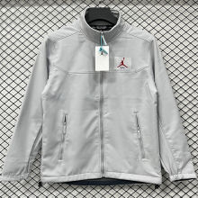 2026/27 Jordan Flight Grey Outdoor Jacket # 立领RK907 不带帽