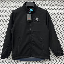 2026/27 ARC-TERYX Black Outdoor Jacket #立领RK906  ，不带帽