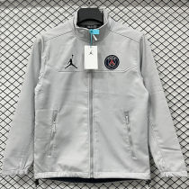 2026/27 PSG Jordan Grey Outdoor Jacket #立领RK901  不带帽