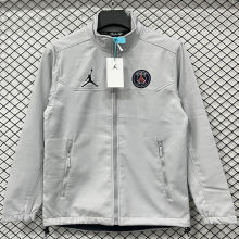 2026/27 PSG Jordan Grey Outdoor Jacket #立领RK901  不带帽