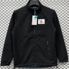 2026/27 Jordan Flight Black Outdoor Jacket # 立领RK907 不带帽