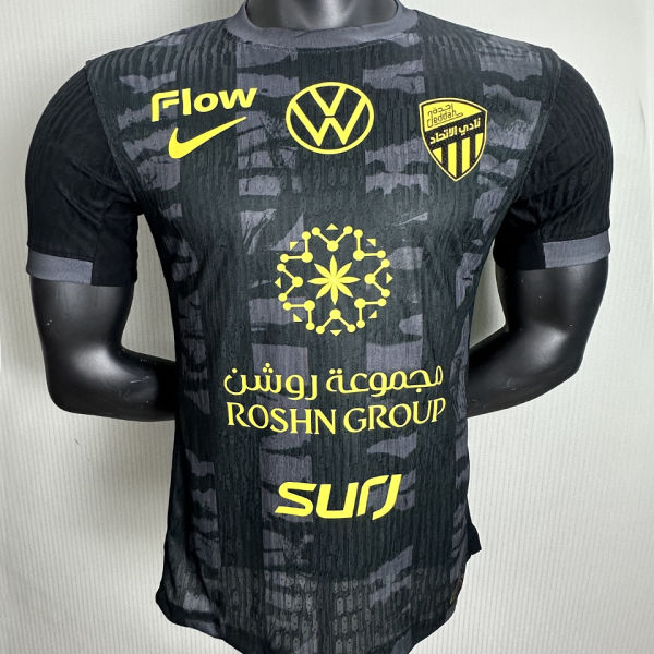 2025/26 Al Ittihad Third Black Player Version Jersey 吉达联