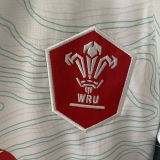 2025/26 Wales Away White Rugby Shirt 威尔士