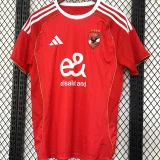 2025/26 Al Ahly Home Red Fans Soccer Jersey 埃及国民