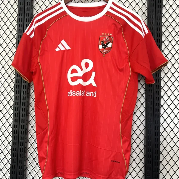 2025/26 Al Ahly Home Red Fans Soccer Jersey 埃及国民