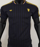 2025/26 M Utd Black Retro Style Player Version Soccer Jersey