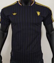 2025/26 M Utd Black Retro Style Player Version Soccer Jersey