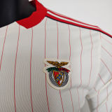 2025/26 Benfica White Retro Style Player Version Soccer Jersey