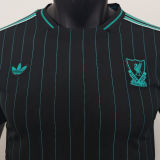 2025/26 LFC Black Retro Style Player Version Soccer Jersey