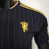 2025/26 M Utd Black Retro Style Player Version Soccer Jersey