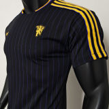 2025/26 M Utd Black Retro Style Player Version Soccer Jersey