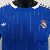 2025/26 RM Blue Retro Style Player Version Soccer Jersey