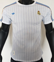 2025/26 RM White Retro Style Player Version Soccer Jersey