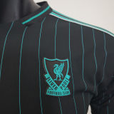 2025/26 LFC Black Retro Style Player Version Soccer Jersey