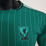 2025/26 LFC Green Retro Style Player Version Soccer Jersey