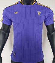 2025/26 M Utd Purple Retro Style Player Version Soccer Jersey
