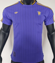 2025/26 M Utd Purple Retro Style Player Version Soccer Jersey