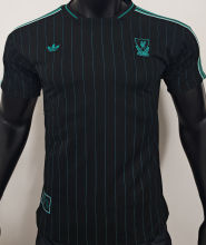 2025/26 LFC Black Retro Style Player Version Soccer Jersey
