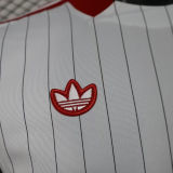 2025/26 M Utd White Retro Style Player Version Soccer Jersey