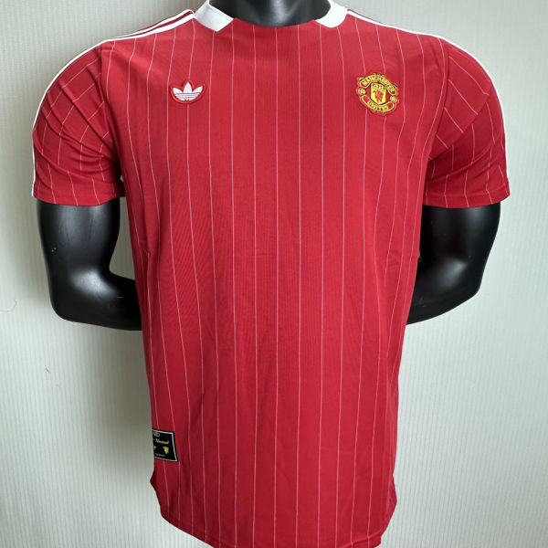 2025/26 M Utd Red Retro Style Player Version Soccer Jersey