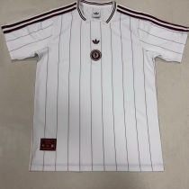 2025/26 Villa White Retro Style Fans Soccer Jersey