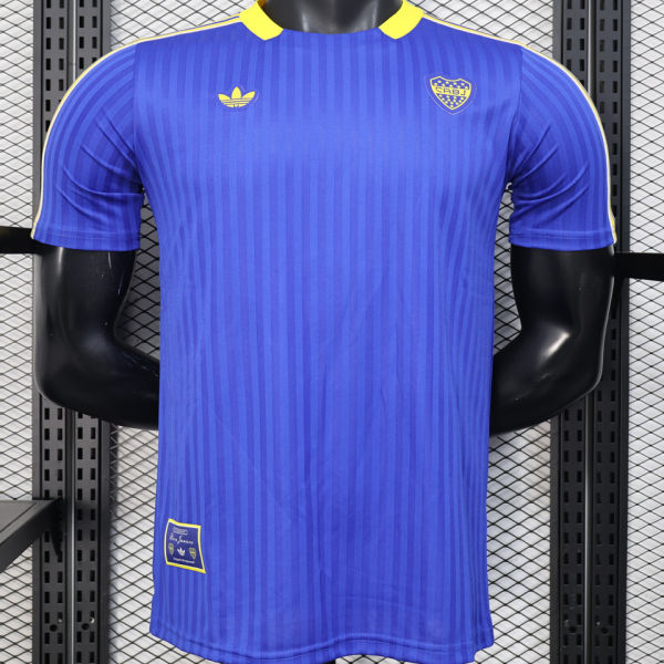 2025/26 Boca Blue Retro Style Player Version Soccer Jersey
