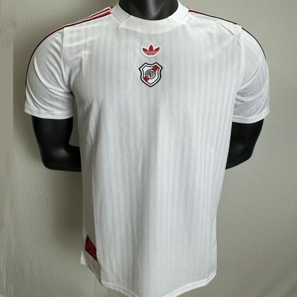 2025/26 River Plate White Retro Style Player Version Soccer Jersey