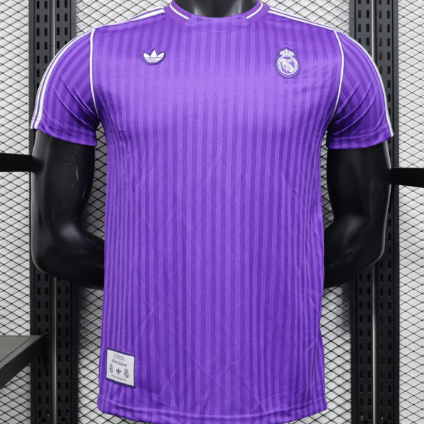 2025/26 RM Purple Retro Style Player Version Soccer Jersey