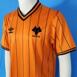 1985/1986 Wolves Home Yellow Retro Soccer Jersey