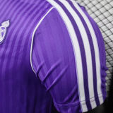 2025/26 RM Purple Retro Style Player Version Soccer Jersey