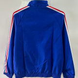 1998 France Blue And White Retro Reversible Windbreaker 双面