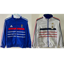 1998 France Blue And White Retro Reversible Windbreaker 双面