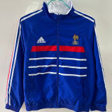 1998 France Blue And White Retro Reversible Windbreaker 双面
