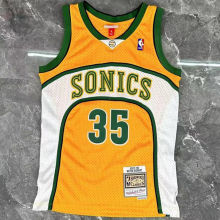 2007/08 Sonics DURANT #35 Yellow NBA Jersey