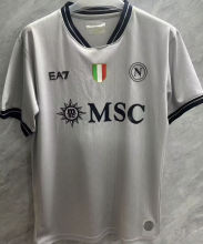 2025/26 Napoli Goalkeeper Fans Soccer Jersey 银色守门员