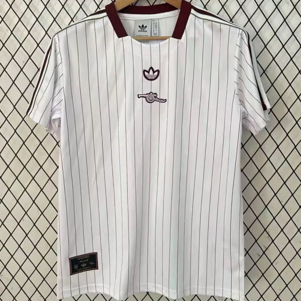 2025/26 ARS White Retro Style Fans Soccer Jersey