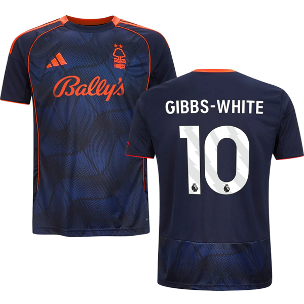 GIBBS-WHITE #10 Nottingham Forest Third Fans Jersey 2025/26 (League Font 联赛字体 ) ★★
