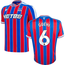 Guéhi #6 Crystal Palace Home Fans Soccer Jersey 2025/26 (League Font 联赛字体 ) ★★