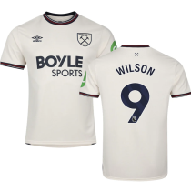 WILSON #9 West Ham Away Fans Soccer Jersey 2025/26 (League Font 联赛字体 ) ★★