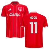 WOOD #11 Nottingham Forest Home Red Fans Jersey 2025/26 (CUP Font 杯赛字体 ) ★★