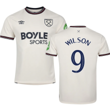 WILSON #9 West Ham Away Fans Soccer Jersey 2025/26 (CUP Font 杯赛字体 ) ★★