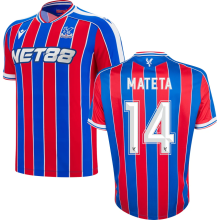 MATETA #14  Crystal Palace Home Fans Soccer Jersey 2025/26  (CUP Font 杯赛字体 ) ★★