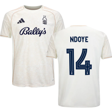 NDOYE #14 Nottingham Forest Away Fans Jersey 2025/26 (CUP Font 杯赛字体 ) ★★