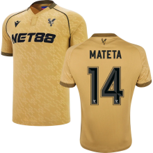 MATETA #14 Crystal Palace Away Gold Fans Soccer Jersey 2025/26 (CUP Font 杯赛字体 ) ★★