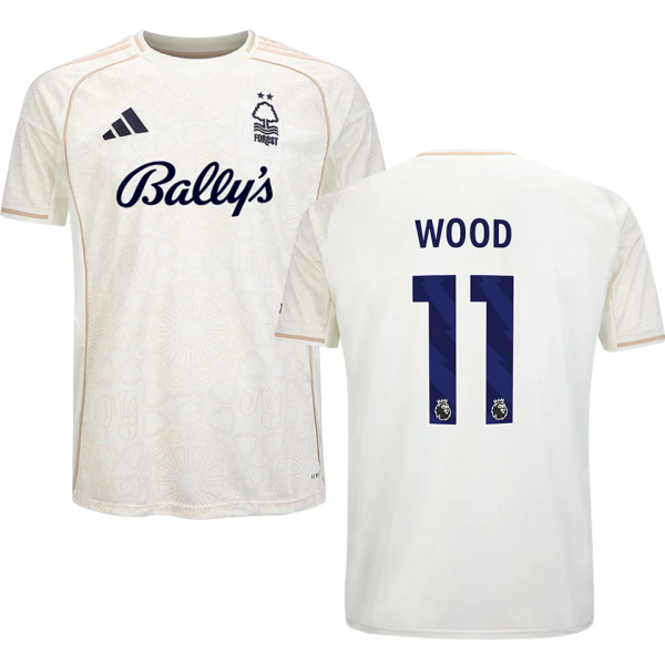 WOOD #11 Nottingham Forest Away Fans Jersey 2025/26 (League Font 联赛字体 ) ★★