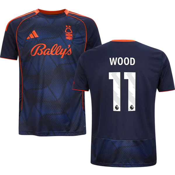 WOOD #11 Nottingham Forest Third Fans Jersey 2025/26 (League Font 联赛字体 ) ★★