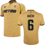 Guéhi #6 Crystal Palace Away Gold Fans Soccer Jersey 2025/26 (CUP Font 杯赛字体 ) ★★