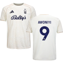 AWONIYI #9 Nottingham Forest Away Fans Jersey 2025/26 (League Font 联赛字体 ) ★★